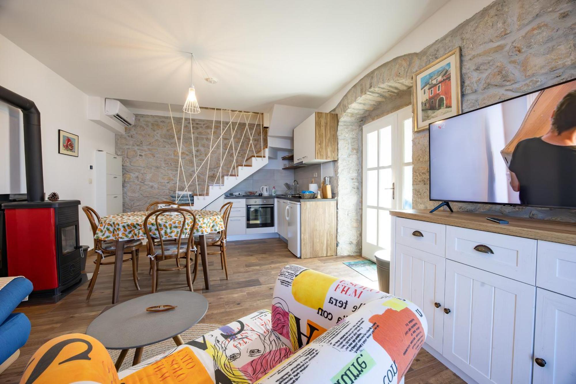 Stone House Kurtic Stara Podgora别墅 外观 照片